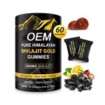 Shilajit Gummy Candy Manufacturer - Custom Logo Organic Himalayan Fudge Dietary Fiber