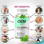 Sea Moss Gummies Manufacturer - Private Label Organic Improve Immune System Vegan Irish