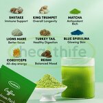 Mushroom Matcha Coffee Manufacturer - Instant Blend Organic Japanese Powder
