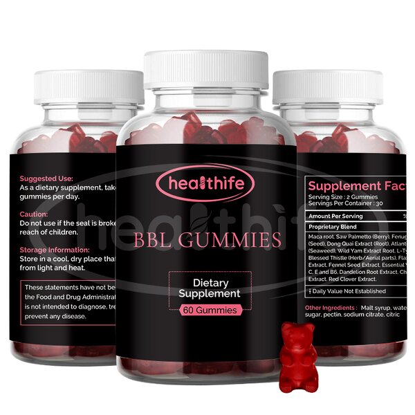 BBL Gummy Manufacturer - for Breast Growth Hip Enhancer with Fenugreek & Maca