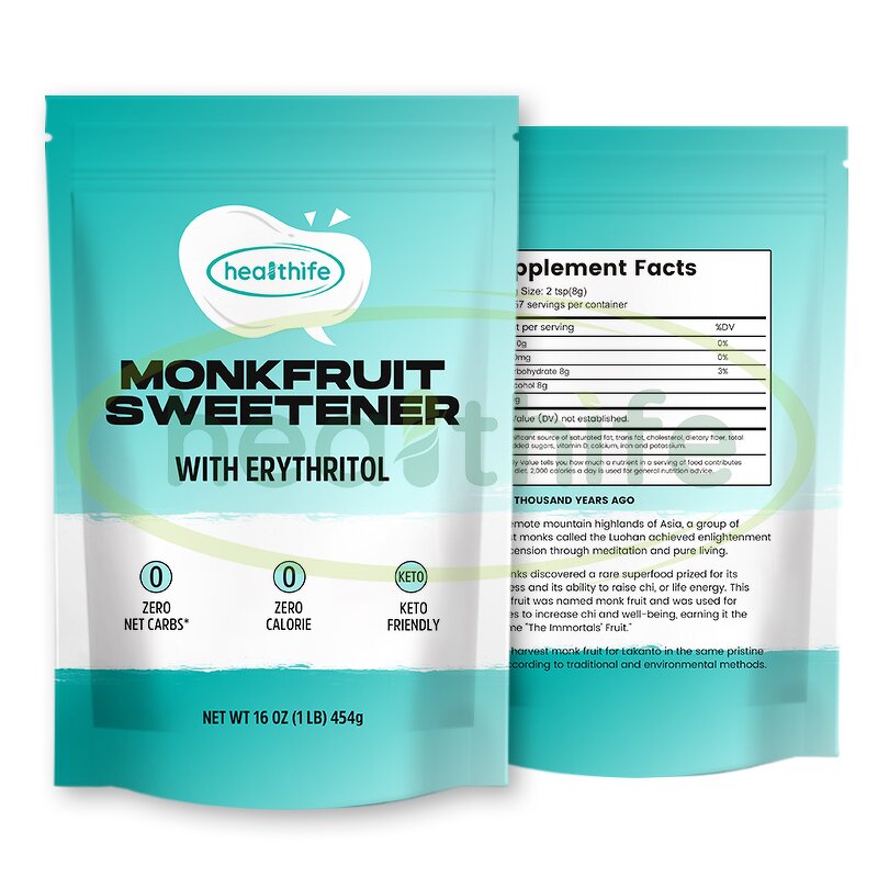 Monk Fruit Sweetener Manufacturer - Private Label Mogroside V Extract & Erythritol