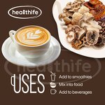Mushroom Coffee Powder Manufacturer - Healthife 10 in 1 Instant Arabica Robusta Blend Organic