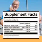 Calcium Capsules Manufacturer - Organic OsteoStrong 120 Ct for Adults Daily Wellness