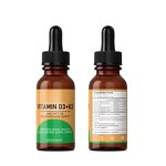 Vitamin K2 D3 Drops - Manufacturer OEM Vegan Heart Bone Immune Glass Bottle