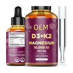 Vitamin D3 K2 Drops Manufacturer - OEM Private Label Vegan with Magnesium Glycinate