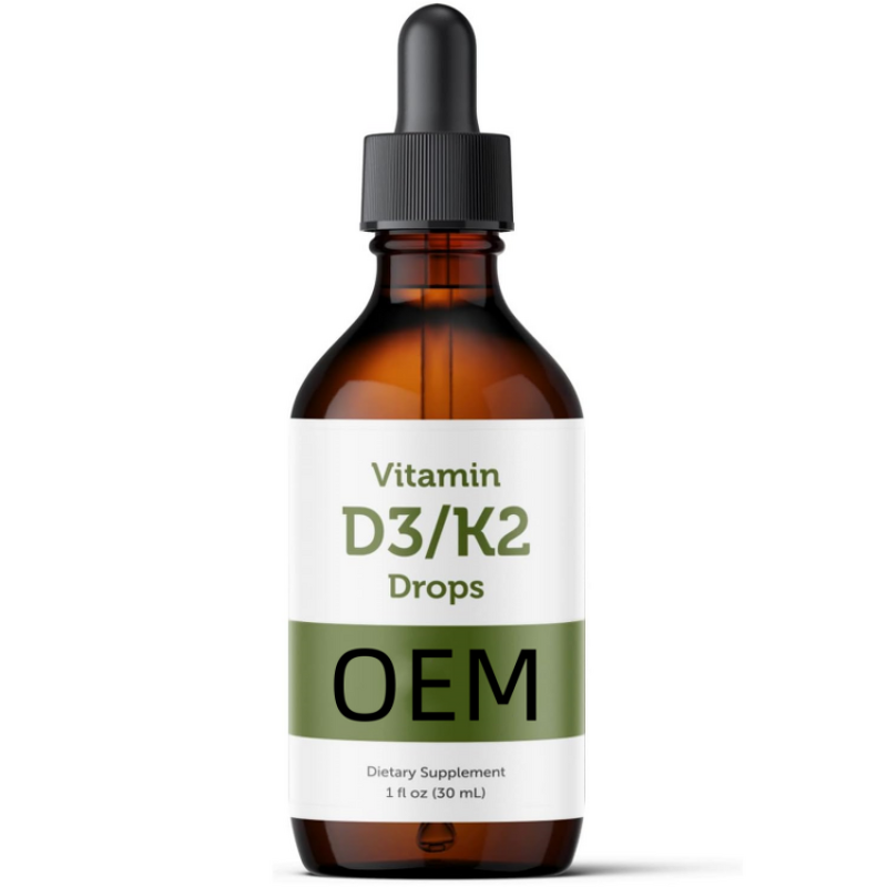 Vitamin D3 K2 Drops Manufacturer - OEM Private Label Vegan Liquid for Adults & Kids