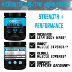 Creatine Monohydrate Powder Manufacturer - OEM Private Label 99% Pure for Adults Pre-Workout