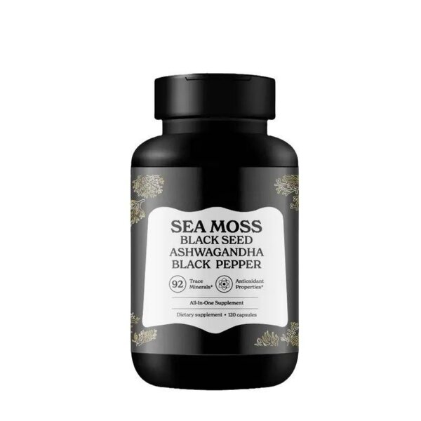 Sea Moss Capsules Manufacturer - OEM Private Label with Black Seed Oil Ashwagandha
