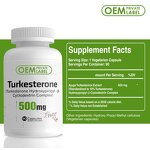 Turkesterone Capsules - Manufacturer OEM Stock 500mg Adult Herbal Healthcare