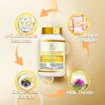 Gluta Whitening Capsules - Manufacturer OEM 20 Days Effect 60 Caps/Bottle Black Skin