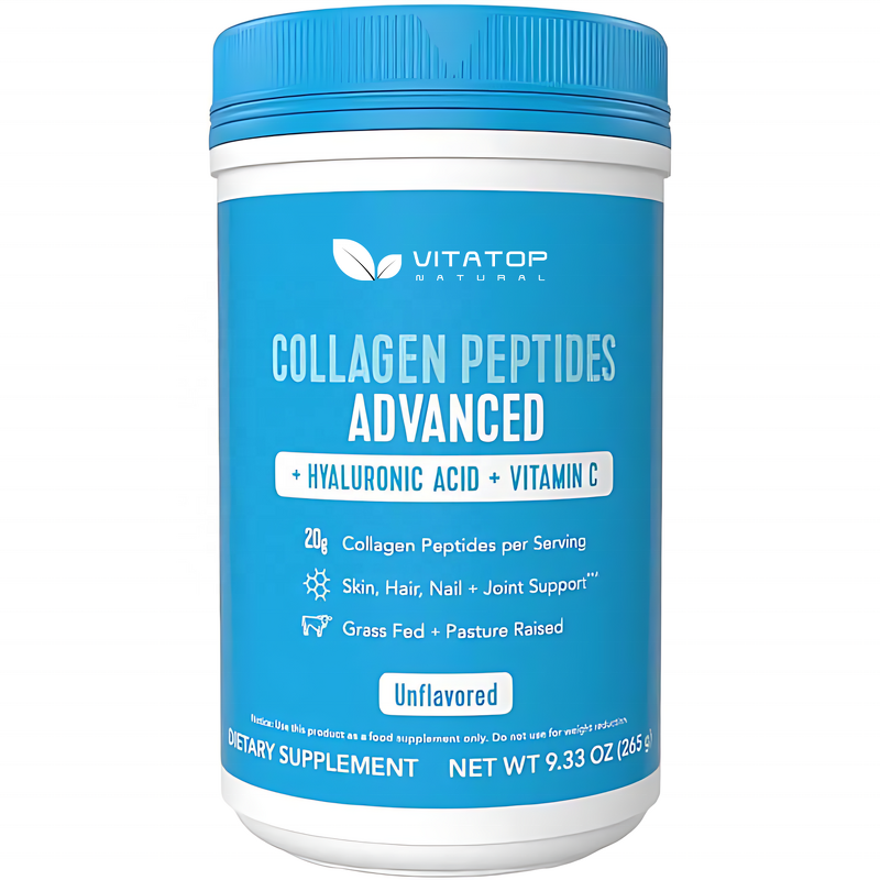 Collagen Powder Supplement Manufacturer - OEM Hydrolyzed Peptides with Hyaluronic Acid & Vitamin C