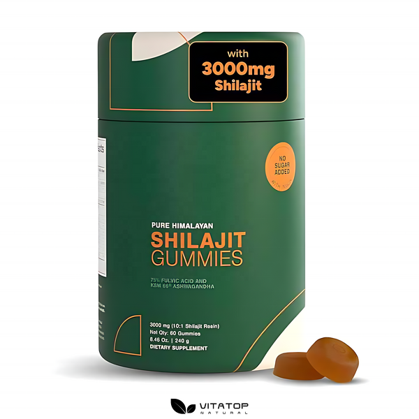 Shilajit Gummies Manufacturer - OEM Pure Himalayan No Sugar with Ashwagandha Gokshura & Fulvic Acid