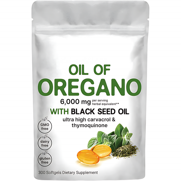 Oregano Oil Soft Capsules Manufacturer - OEM Herbal with Black Seed Oil & Dietary Fiber