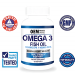Omega-3 Fish Oil Softgels Manufacturer - OEM Dietary Triple Strength with EPA & DHA for Cardiovascular