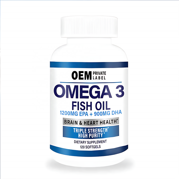 Omega-3 Fish Oil Softgels Manufacturer - OEM Dietary Triple Strength with EPA & DHA for Cardiovascular