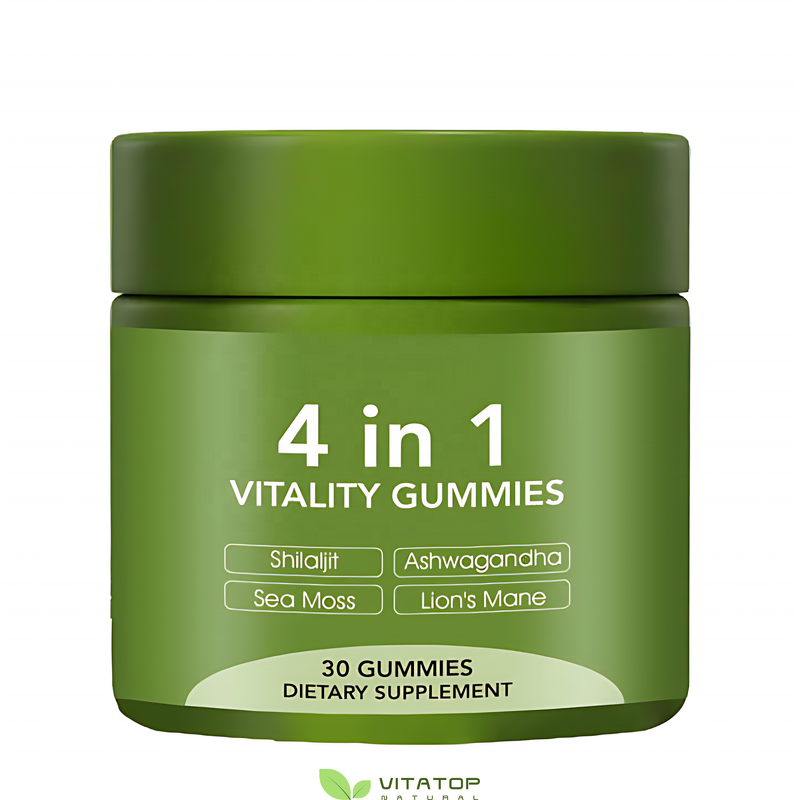 Wellness Gummies Manufacturer - OEM 4-in-1 with Sea Moss Ashwagandha Lion's Mane Shilajit & Manuka Honey