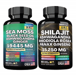 Sea Moss Capsules Manufacturer - OEM Private Label Hot Sale with Shilajit Black Seed Oil & Ashwagandha