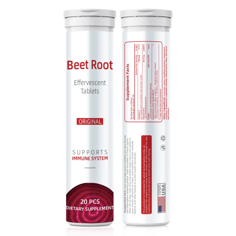 Beet Root Effervescent Tablets Factory - Custom Herbal Vitamin C