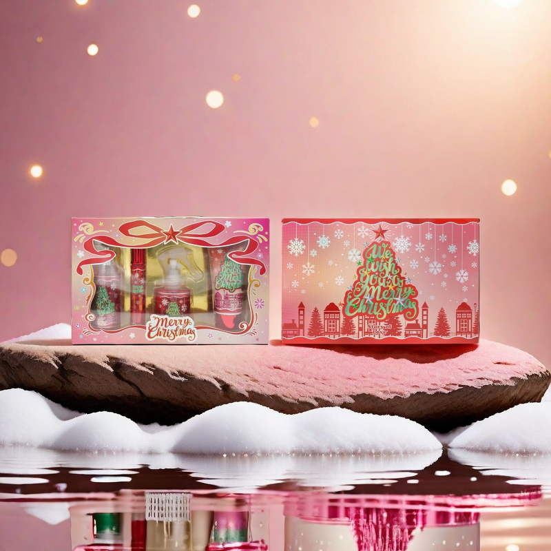 Gift Set Manufacturer - SOL BTB057-4 New Christmas Romantic Scent 88ml Body Mist +20ml Perfume+100ml Hair Mist + 90ml Lotion