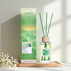Essence Diffuser Manufacturer - 200ML White Tea with Elegant Glass Bottle Design