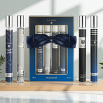 Perfume Set Manufacturer - V.V.LOVE Men's 4-Pieces 35ML Pocket Set Woody & Spicy with Bow-Wrapped Packaging