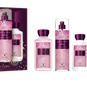 Skincare Set Manufacturer - VV love 3-in-1 3-Piece 236ml Body Lotion + 250ml Body Mist + 295ml Shower Gel Floral