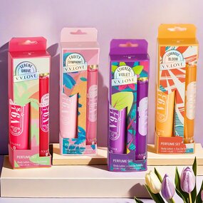 Perfume Set Manufacturer - New Arrival 2PCS Tropical-Style 35ML Refreshing Summer Scents Pocket Perfume & Lotion