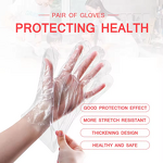 PE Clear Gloves Manufacturer - Single Packed in Pairs Folded Food Grade for Kids Eating & Body Scrub