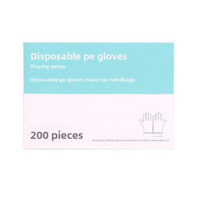 Disposable Safety Gloves Manufacturer - Xinyihe PE Food Grade Catering Thickened Transparent Boxed Pull-Out Type