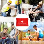 First Aid Kit Manufacturer - Custom Waterproof Emergency Mini with Supplies for Car Family Travel Red Pouch