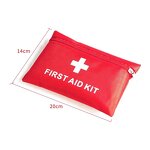 First Aid Kit Manufacturer - Custom Waterproof Emergency Mini with Supplies for Car Family Travel Red Pouch