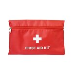 First Aid Kit Manufacturer - Custom Waterproof Emergency Mini with Supplies for Car Family Travel Red Pouch