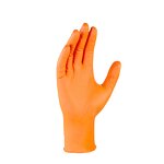 Disposable Nitrile Gloves Manufacturer - OEM Custom 8Mil Diamond Orange Black for Industrial Auto & Food