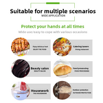 Disposable Safety Gloves Manufacturer - PE with Thickened Kraft Paper Film for Food Catering Salon & Hair