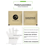 Disposable Safety Gloves Manufacturer - PE with Thickened Kraft Paper Film for Food Catering Salon & Hair
