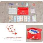 First Aid Kit Manufacturer - Custom Waterproof Emergency Mini with Supplies for Car Family Travel Red Pouch
