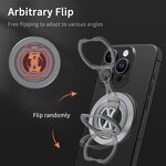 Phone Holder - AilesTecca Aluminum Magnetic N52 for iPhone 17 16 Universal Ring