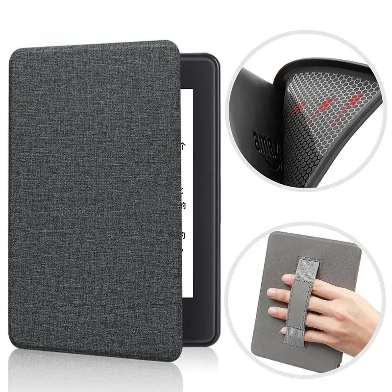 E-Reader Case - AilesTecca 6.8" Magnetic PU Leather Handle for Kindle 11th Gen