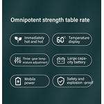 Power Bank - AilesTecca Rechargeable Hand Warmer Double-sided Heated Magnetic