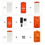 Screen Protector - AilesTecca 21D Tempered Glass for iPhone Redmi A3 Anti Scratch HD