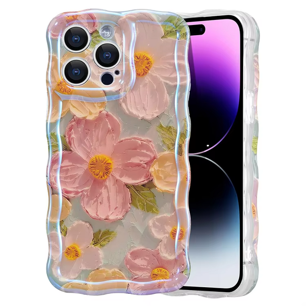 Phone Case Manufacturer - AilesTecca Floral Wave TPU for iPhone 17 16 15 14 Pro Max