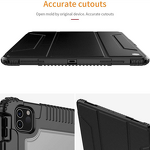 Tablet Case - AilesTecca Kickstand for iPad 11th 10th 10.9" Transparent Bumper