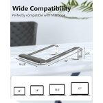 Laptop Stand - AilesTecca Aluminium Adjustable Removable Portable Desk Notebook