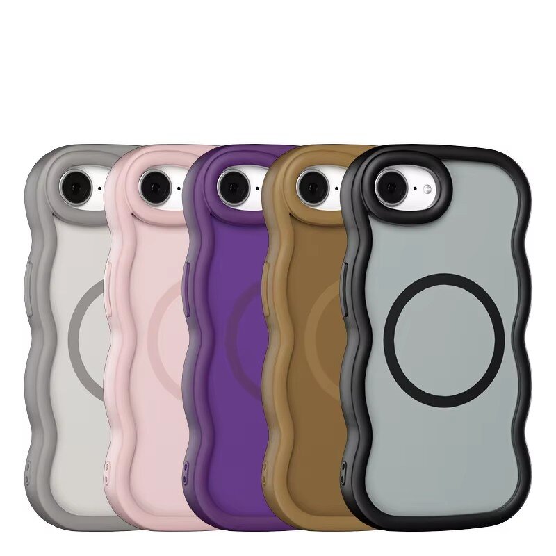 Phone Case Manufacturer - AilesTecca Wavy Magnetic PC for iPhone 17 16e 15 14 13 12 11