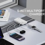 Charger Station - AilesTecca 120W PD100W USB C Multi Port Fast Charging