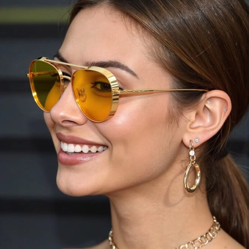 Sunglasses Manufacturer - Luxury Polarized UV400 Gold Metal Custom Logo for Men