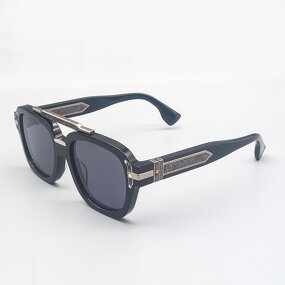 Sunglasses Manufacturer - 2025 Vintage Small Metal Orange Titanium UV400 for Men