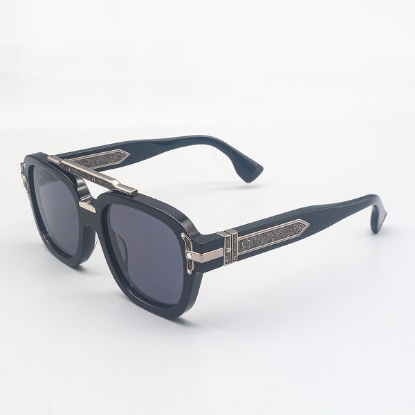 Sunglasses Manufacturer - 2025 Vintage Small Metal Orange Titanium UV400 for Men