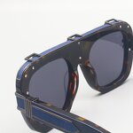 Sunglasses Manufacturer - Motech MOT-JYT024 Punk Small Square Titanium UV400 Unisex