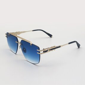 Sunglasses Manufacturer - Titanium Blue Gradient Polarized UV400 Gold OEM Unisex